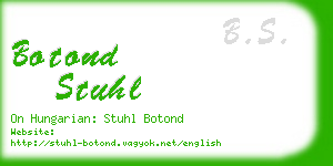 botond stuhl business card